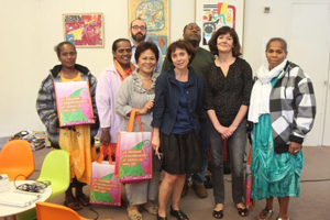 Des Kanaks en visite à Blanquefort.