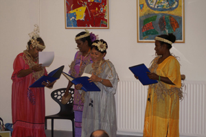 Des Kanaks en visite à Blanquefort.