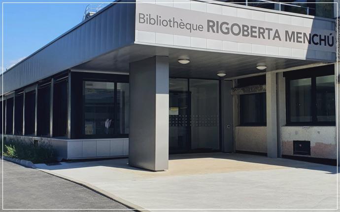 Bibliothèque Rigoberta Menchú - Entrée Parvis de l'Université Bordeaux Montaigne