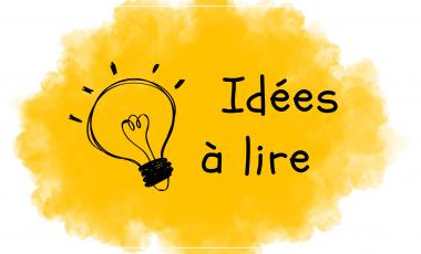 Illustration nuage jaune "Idées à lire" avec une ampoule